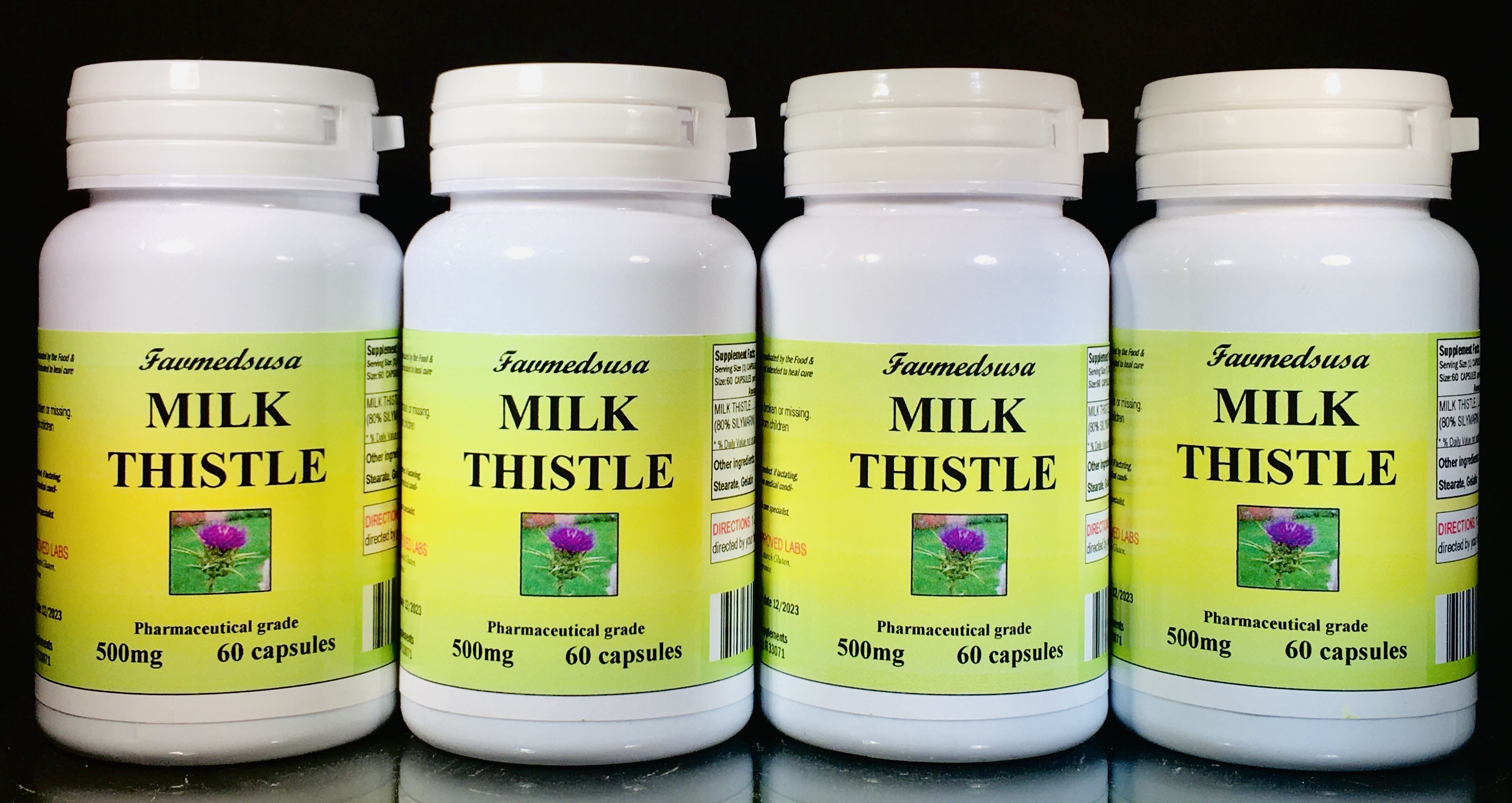 Milk Thistle 500 Mg - 240 (4x60) Capsules